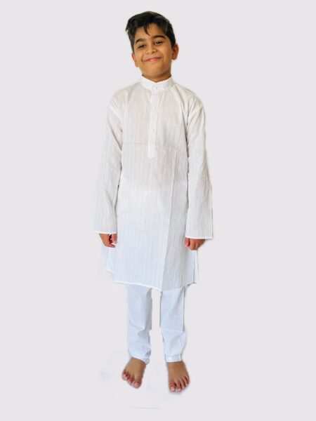 Pure white kurta pajama