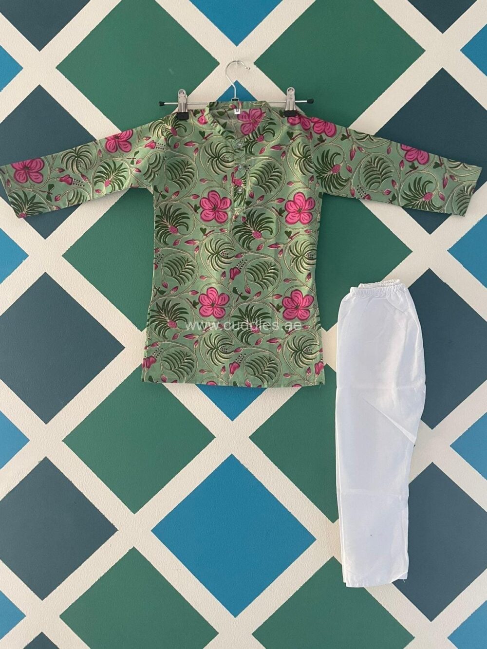 Boy’s Green Kurta Pajama set