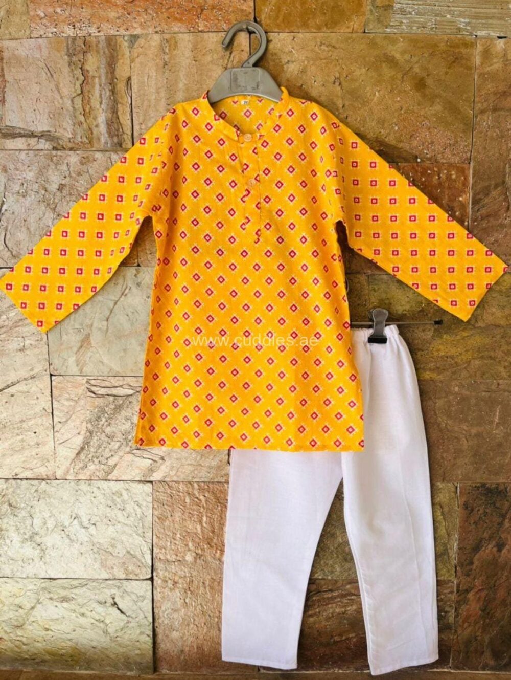 Sustainable Pure Cotton Kurta Pajama sets for young boys this Summer