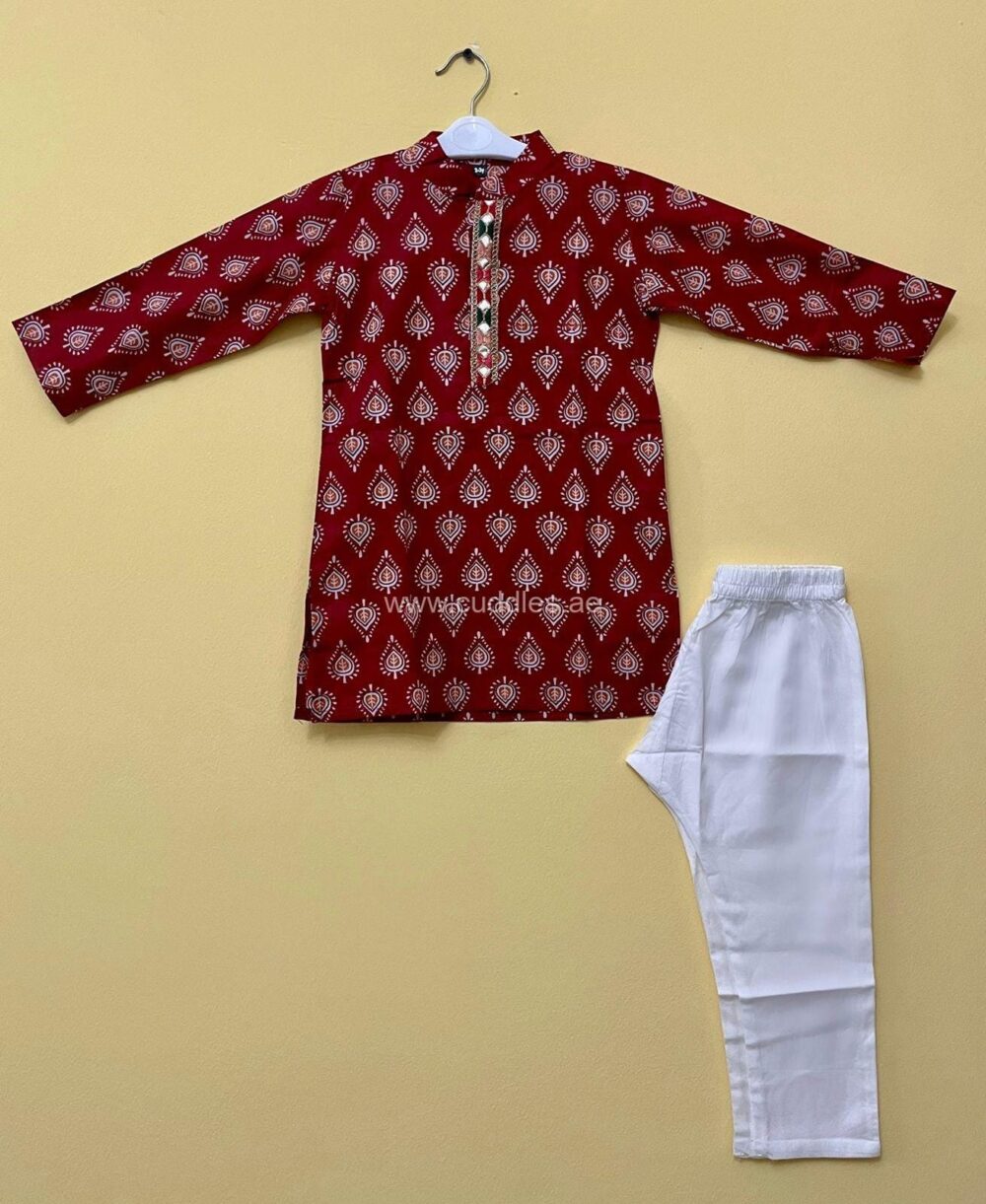 Boy’s Red Kurta Pajama set