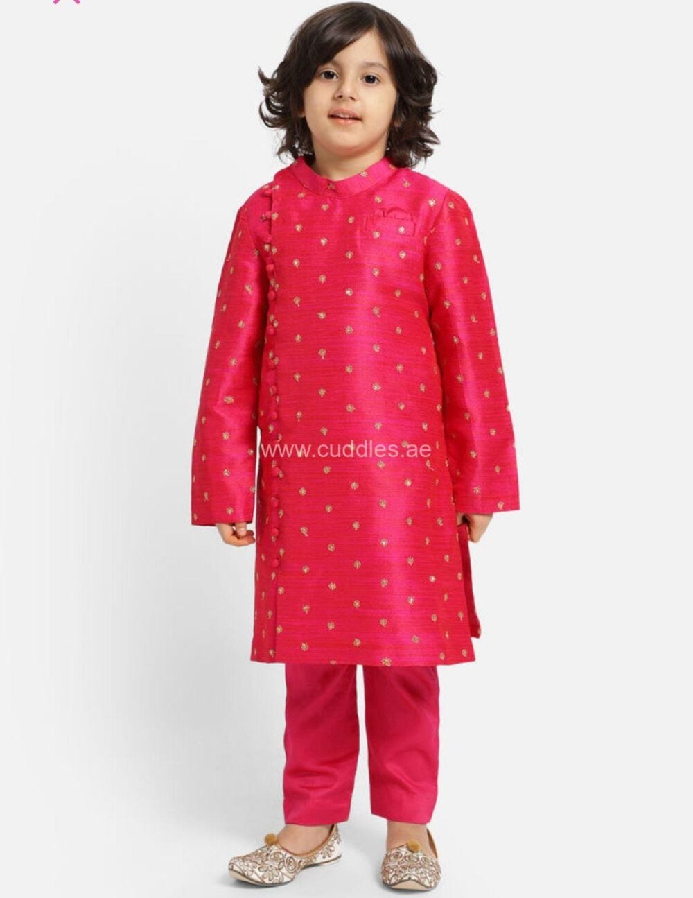 Pure Raw Silk Rich Kurta  pajama set - Image 2