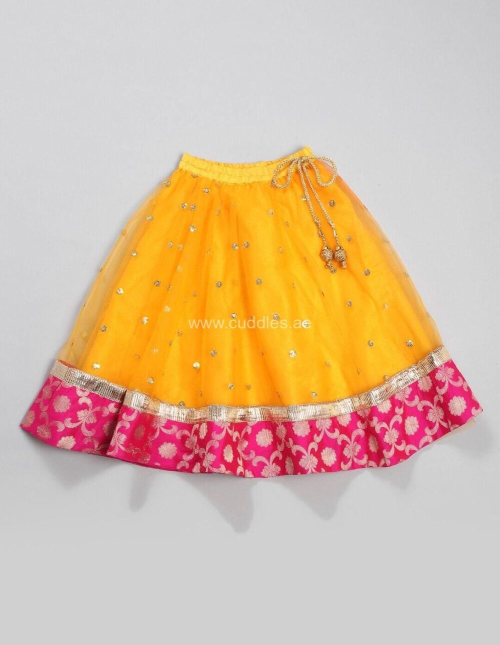 Orange and pink Lehenga Choli set - Image 6