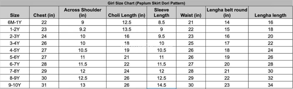 Naira Girls Peplum Kurti with skirt set - Image 3