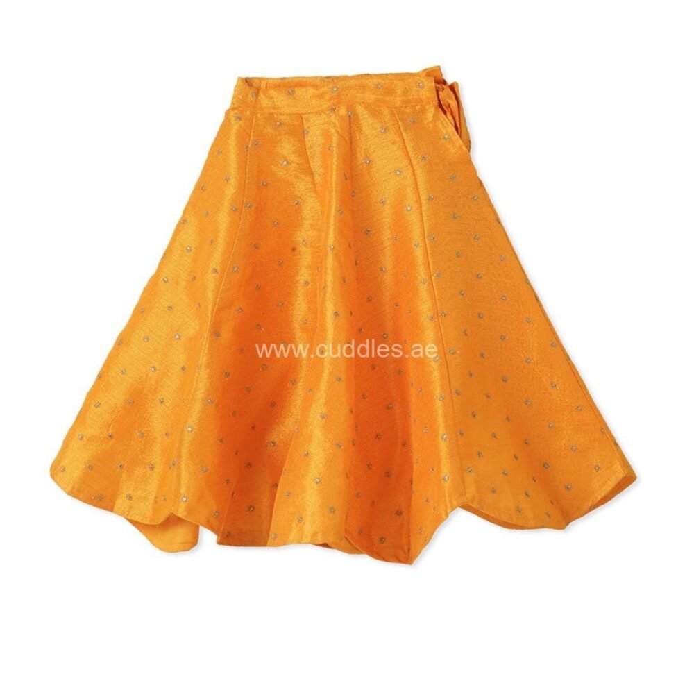 Bright yellow Lehenga Choli with Dupatta set - Image 2