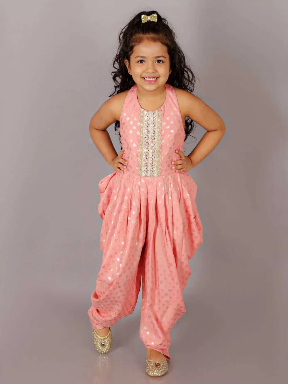 Alia fusion Pink Dhoti jumpsuit - Image 2