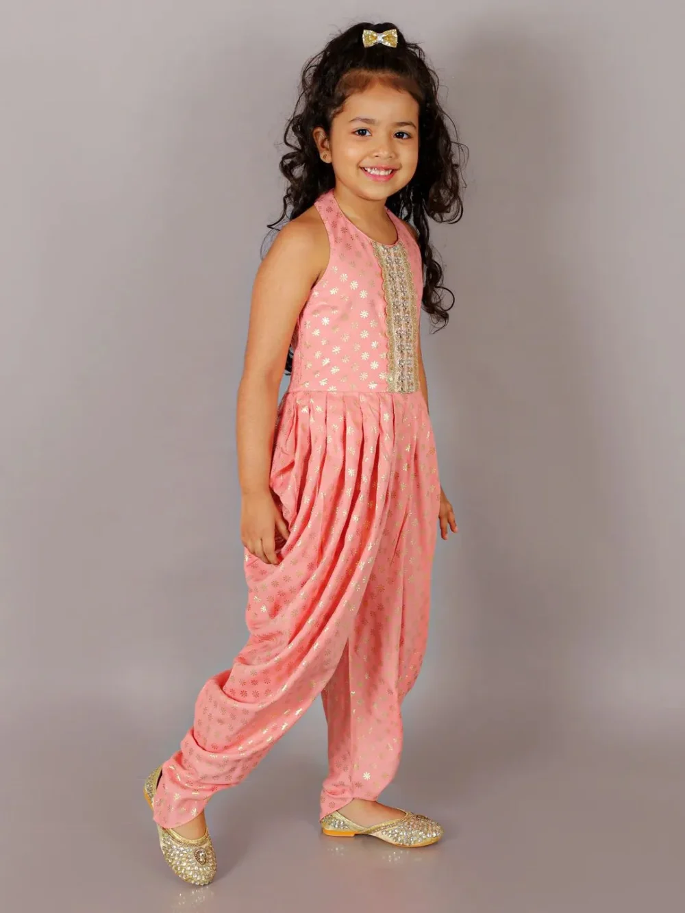 Alia fusion Pink Dhoti jumpsuit