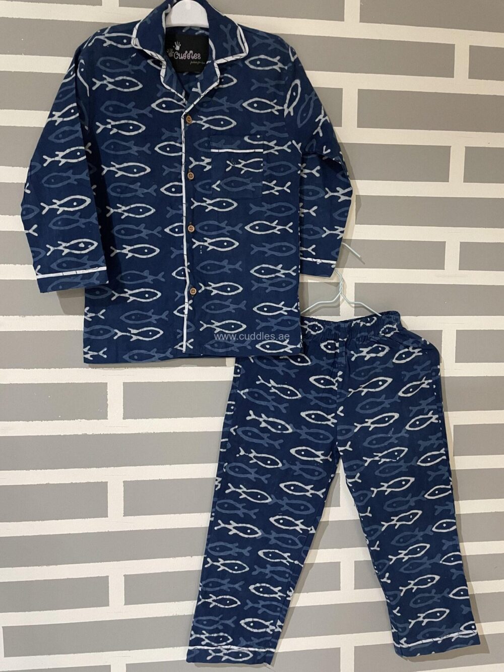 Fish print Boy’s PJ set - Image 2