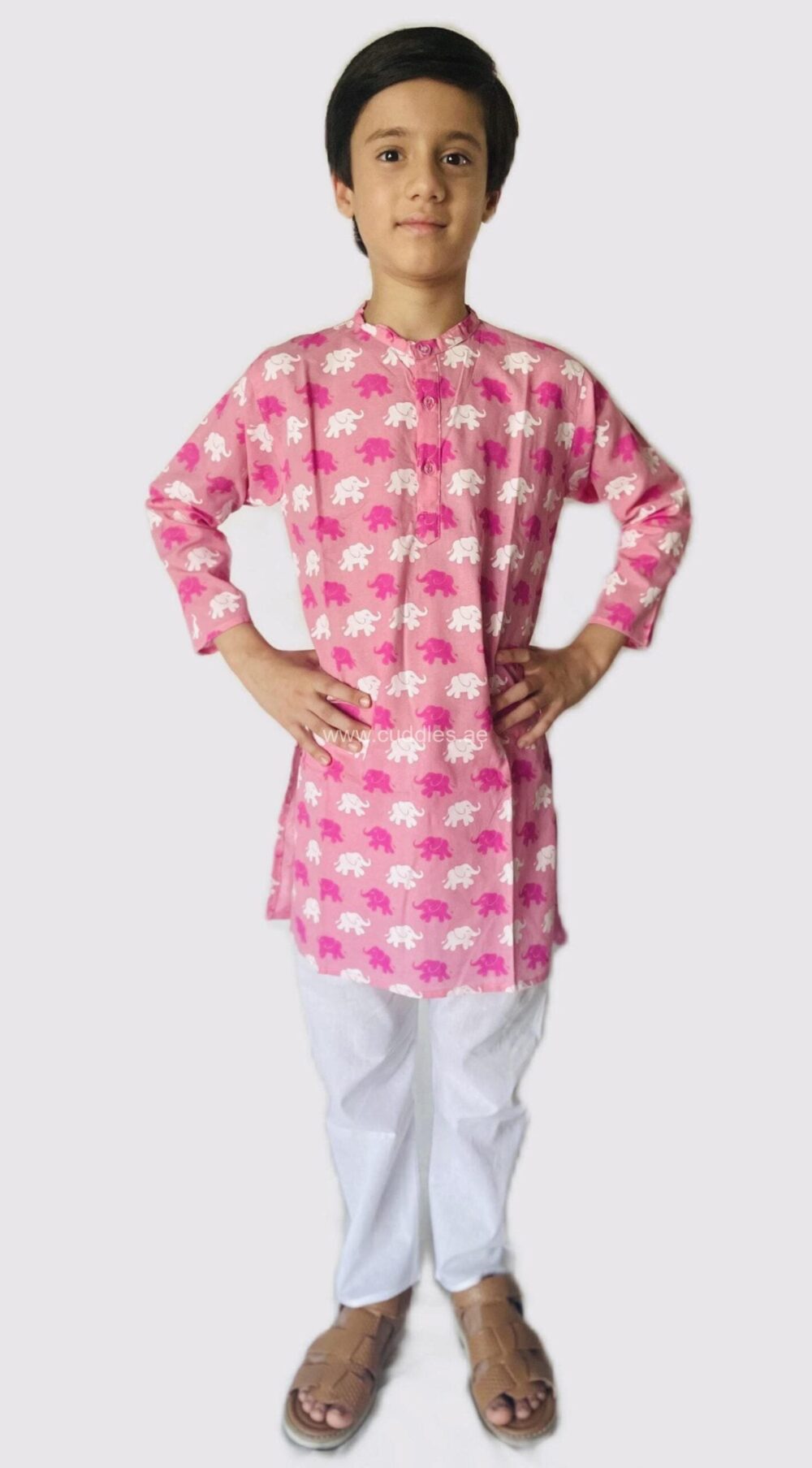 Elephant print kurta with pyjama